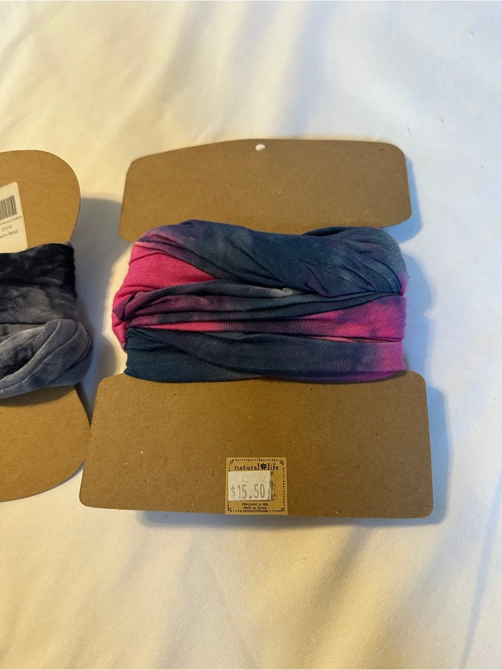 Natural Life Boho Bandeau- 2 tie dye bands
